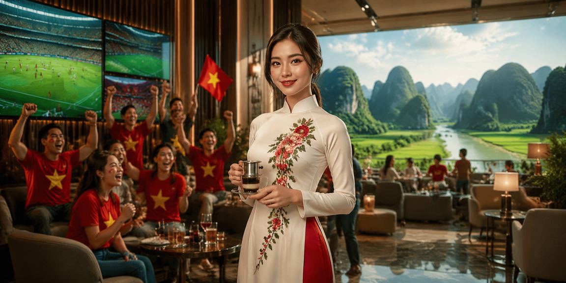 Giao diện m402d trên thiết bị di động với cảnh nạp cược tại quán cà phê Ninh Bình